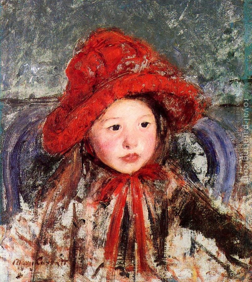 Mary Cassatt : Little Girl in a Large Red Hat